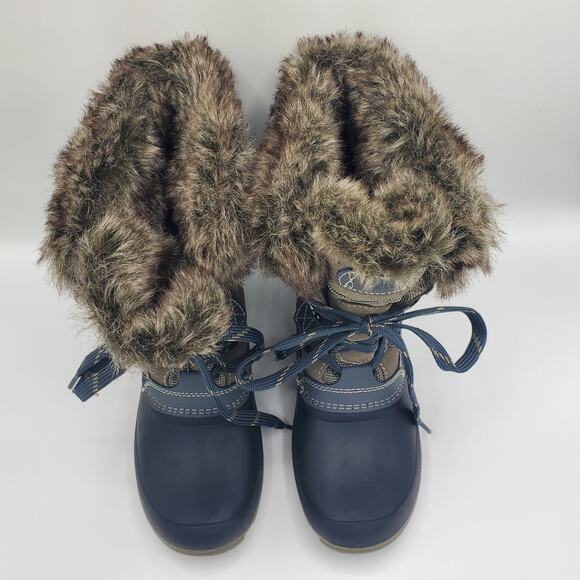 Khombu Slope Arctic All Weather Fur Leather Snow Boot Women's 8 - Picture 5 of 11